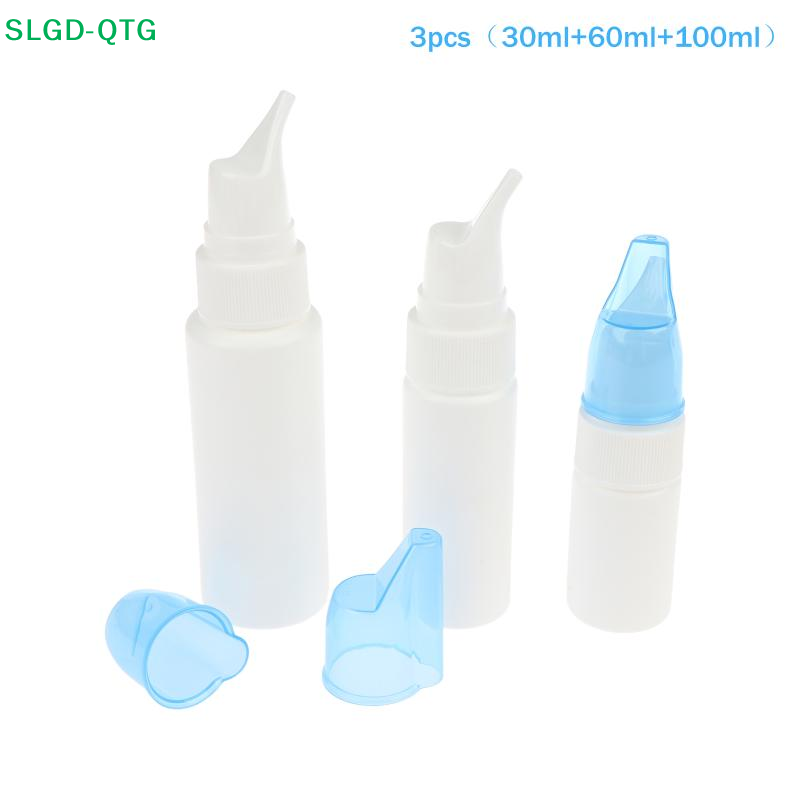 Misting Bottle Fine - 新しい3個入り鼻洗浄器、鼻洗浄ボトル、スプレーウォーターボトル、細かいミスト噴霧器、旅行用液体空容器