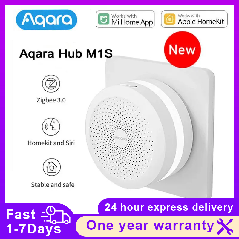 Xiaomi Hub Mijia Hub - Aqara-ワイヤレススマートハブ,m1sゲートウェイ,工場直送,zigbee 3.0,wifi,LEDナイトライト,Xiaomi Mijia用リモコン,ホームキットアプリ