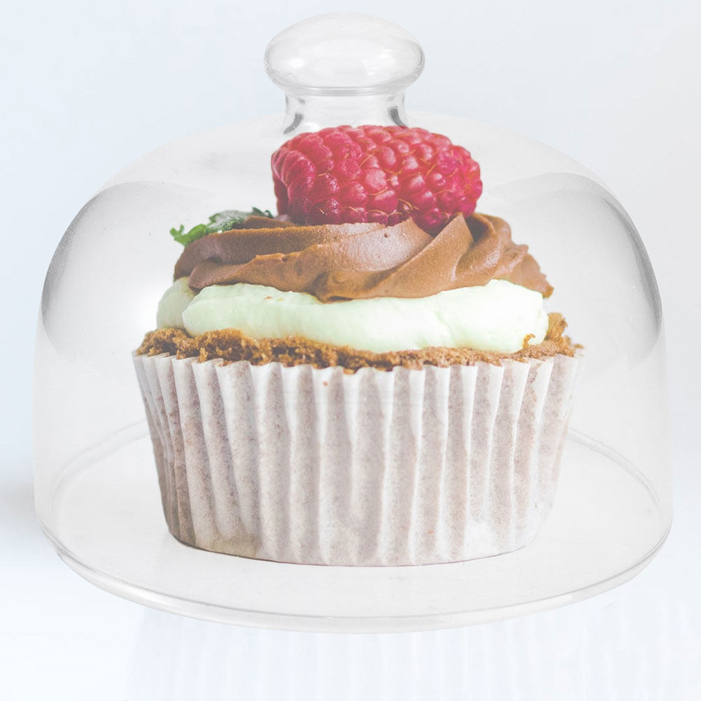 2個入り透明ケーキドームカバー、クリアな丸型ガラス製食品防塵 - Plastic Dome Clear のレビューと価格