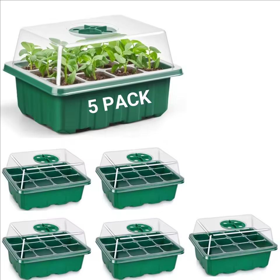 10個/5個入り 苗床トレイ 種子スターターキット ミニプロ - Humidity Dome Kit のレビューと価格