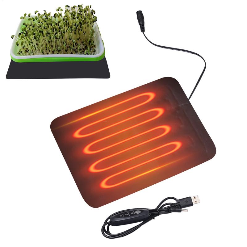 苗ヒートマット屋内植物発芽防水加熱パッド繁殖スターターマット - Heat Mat Seedling のレビューと価格