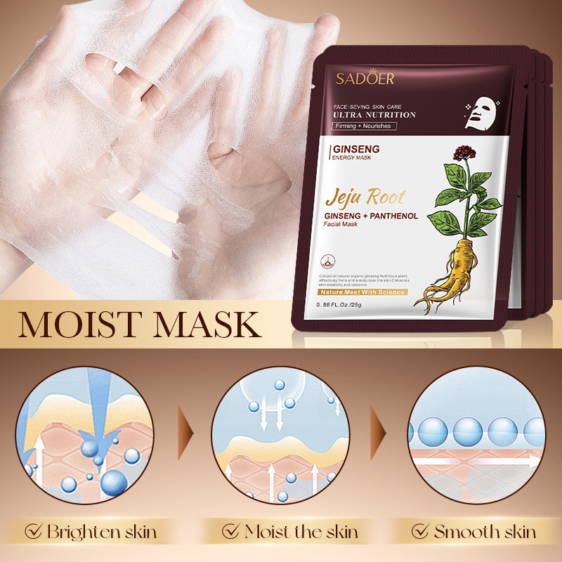 5 個 SADOER 植物根フェイスマスク高麗人参美白フェイ - Root Stimulator Liquid のレビューと価格