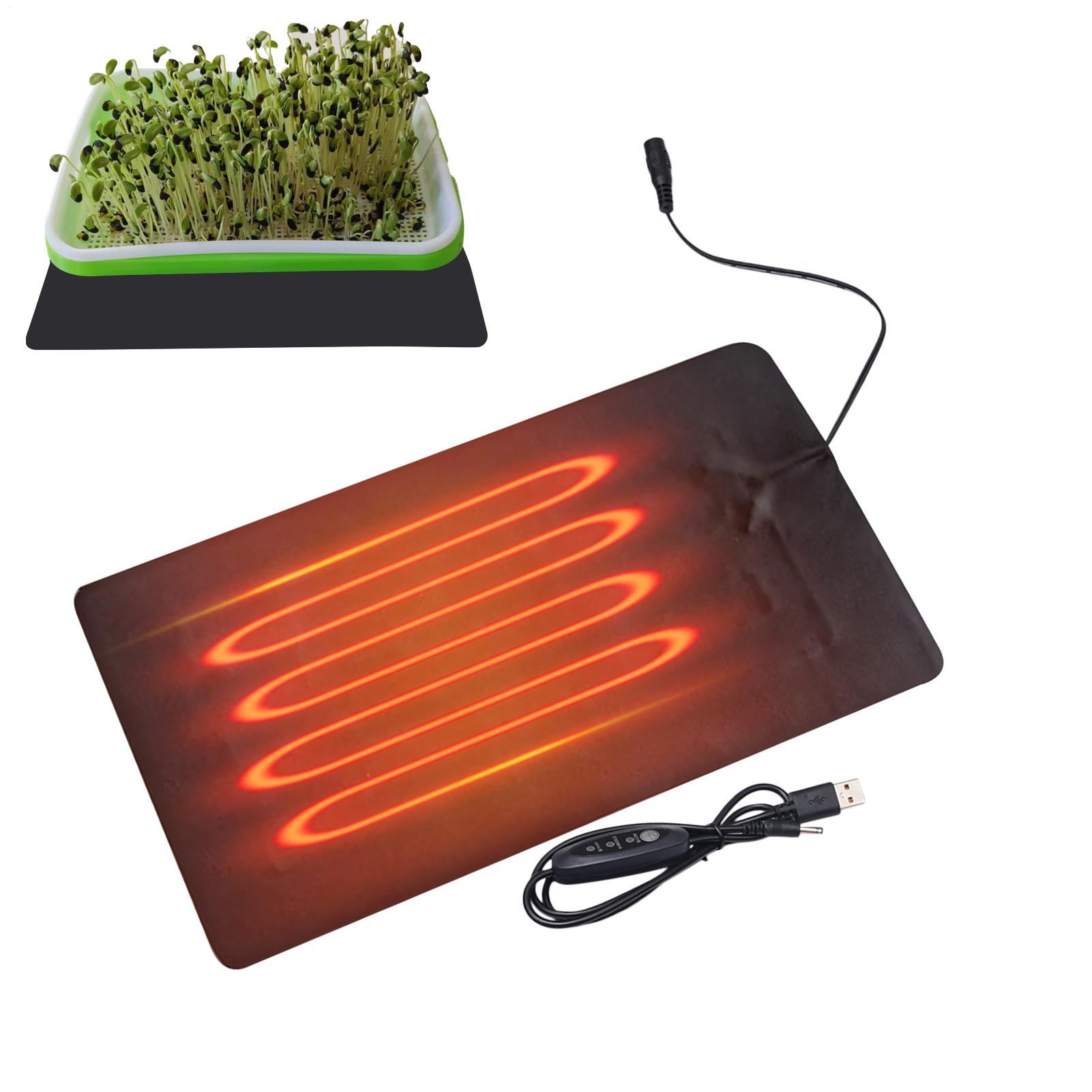 8.5 ワット USB 苗ヒートマット 3 調整可能な温度植 - Heat Mat Seedling のレビューと価格