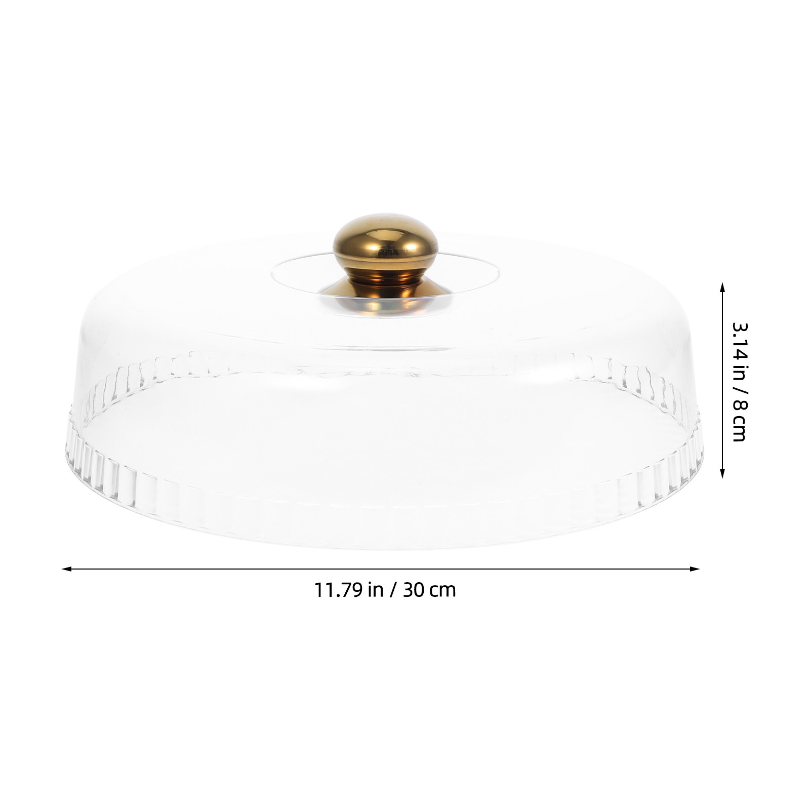 30cmクリアアクリル製ケーキドームカバー、再利用可能な食品 - Plastic Dome Clear のレビューと価格