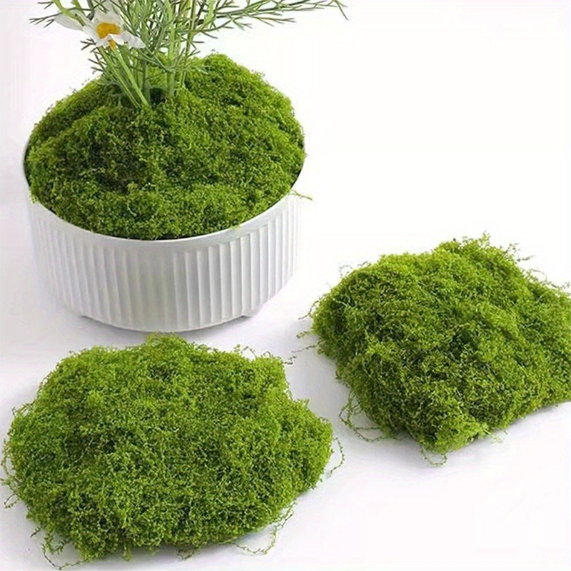 家の装飾のための人工の偽の苔,緑の偽の苔,日曜大工の工芸品, - Sphagnum Moss Dry のレビューと価格