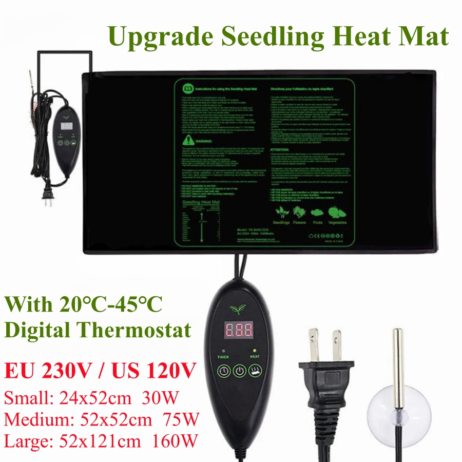 3 サイズアップグレード苗ヒートマット防水ヒートパッド 20 - Heat Mat Seedling のレビューと価格