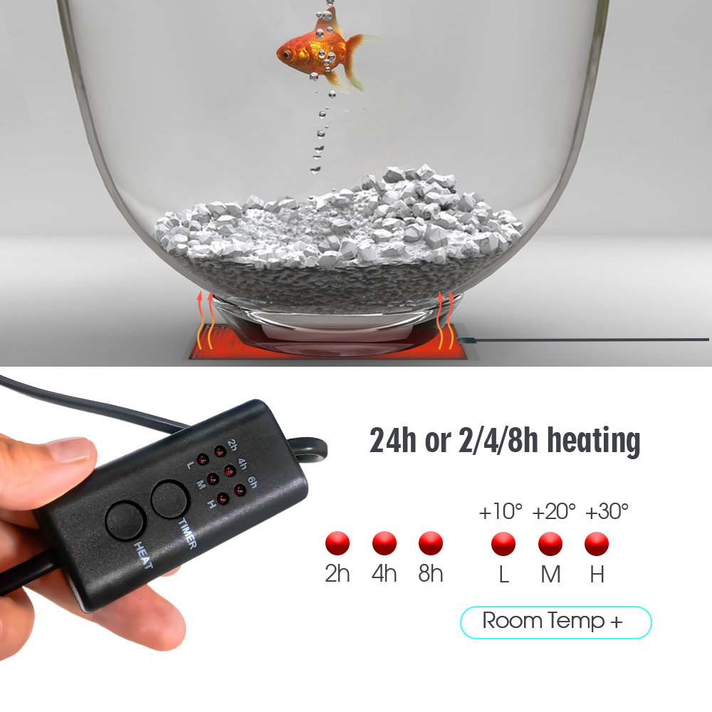 爬虫類用の調整可能な温度コントローラー,加熱パッド,EUプラ - Heat Mat Seedling のレビューと価格